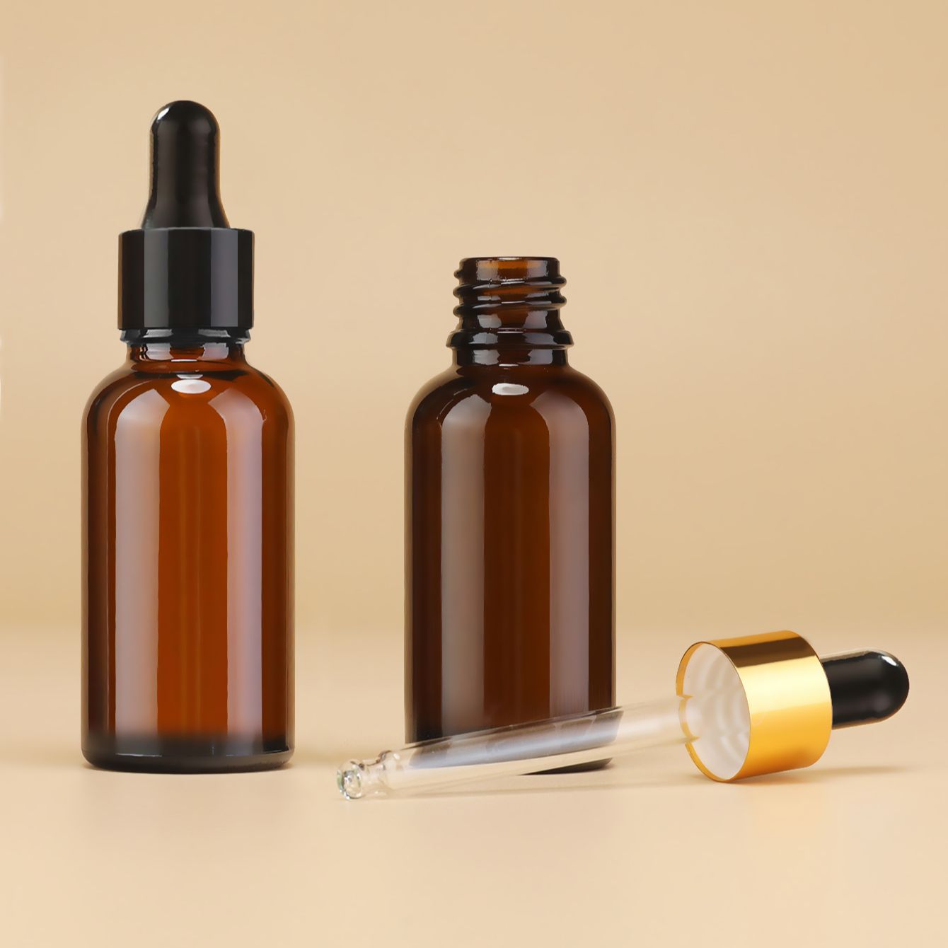 Juice Bottle Dropper - 30ML amber cam damlalık şişesi, ışık