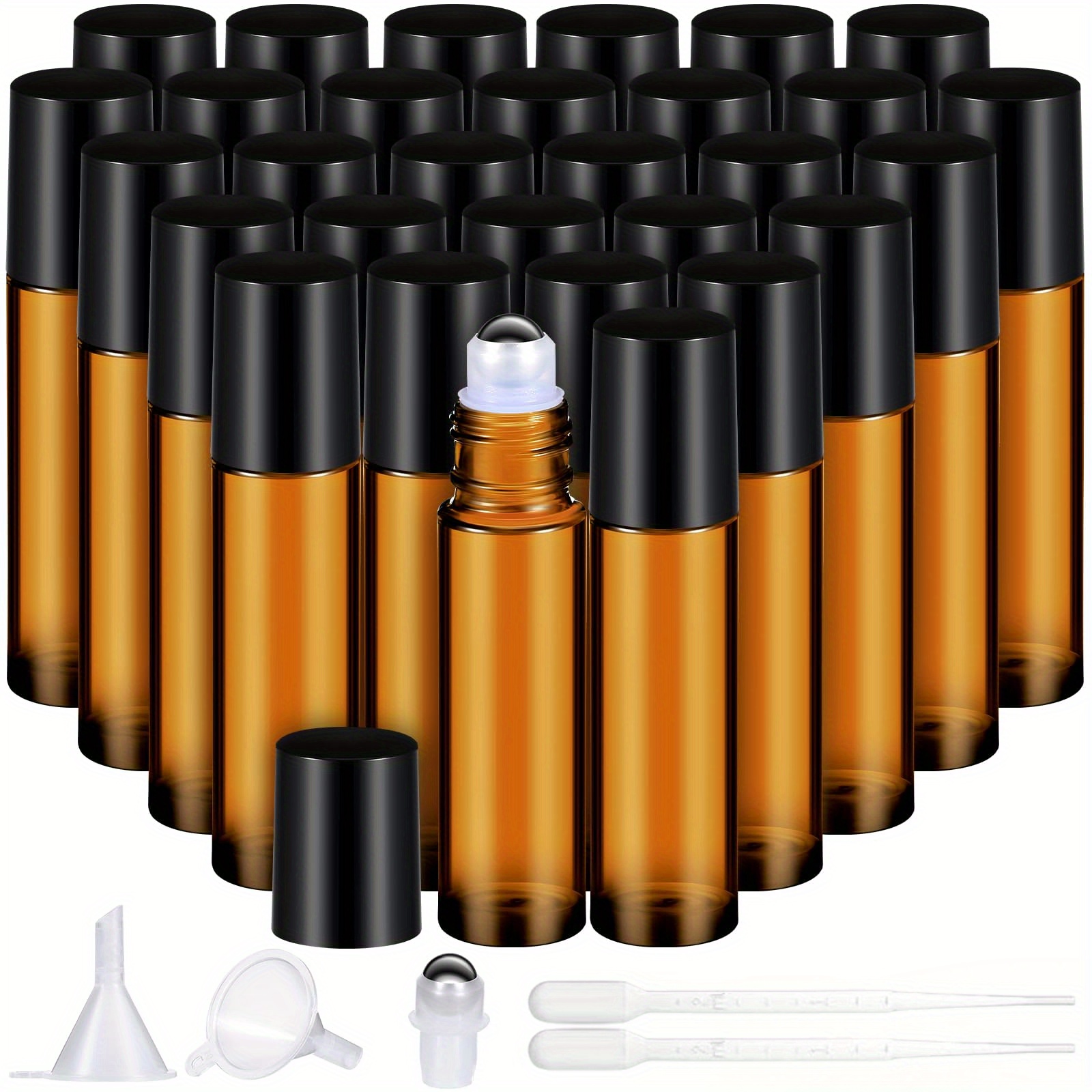 Juice Bottle Dropper - 8/30 adet cam rulo şişe 10ml