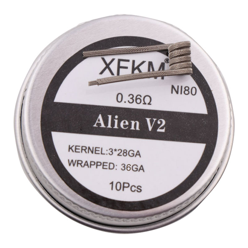 Clapton Wire Pre Built - Yeni XFKM NI80/A1/SS316L 10 adet/grup Prebuilt